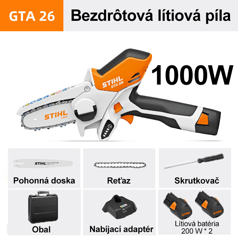 GTA26 Li-Ion píla【1000W】+ 1x Li-Ion batéria（6 hod） + 1x nabíjačka + riadiaca doska + reťaz